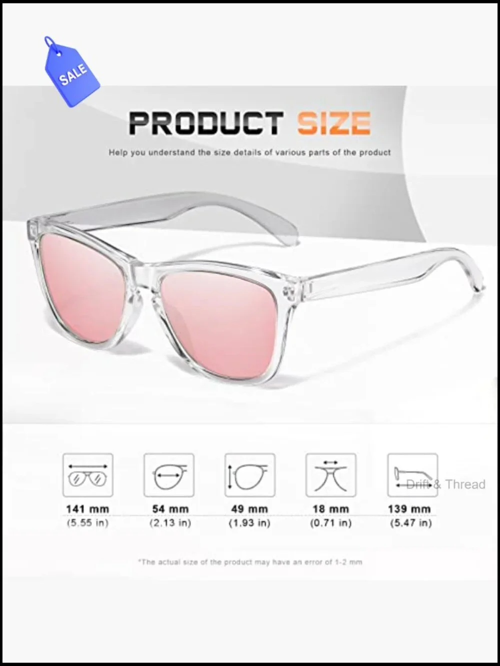 Polarized Sunglasses for Women Men UV400 Protection Oval Retro Lightweight